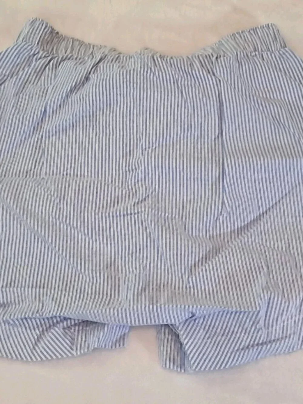 Men’s J. Crew Blue/White Striped Boxer XS NWT